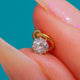 Antiker Anhänger aus 15ct Gold & Platin mit Altschliff-Diamant