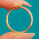 Antique SOLID 9ct Gold Split Ring, 21mm Diameter
