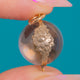 Antiker „Pools of Light“-Anhänger mit floralen Motiven, Silber & 9ct Gold