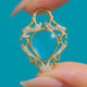 Georgian 18ct Gold White Enamel Rock Crystal Heart Locket