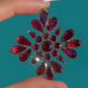 42.00ct Georgian 9ct Gold Garnet Cross Pendant