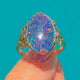 Impressive 9ct Gold Opal Triplet Dress Ring