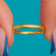 Antique 22ct Gold Wedding Band c.1857