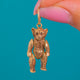 Antiker massiver Teddybär-Anhänger aus 9ct Gold