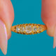 Antiker Ring aus 18 Karat Gold mit fünf Altschliff-Diamanten