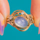 9ct Gold Natural Star Sapphire & Diamond Dress Ring, 2.45ct Natural Star Sapphire