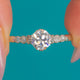 Art Deco Platin-Diamant-Solitärring, 0,65ct zentraler Diamant im Transitional-Schliff