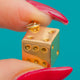 Vintage 9ct Gold Dice Charm