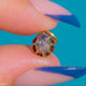 Antique 18ct Rose Gold Foiled Rose-Cut Diamond Charm, 0.30ct