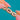 Reverse of Garnet bracelet, showing settings and connecting hinges