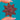 Victorian Rose Cut Garnet Cluster Star Pendant, front of Garnet-set star on blue background