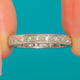 Art Deco Platin Diamant-Ewigkeitsring