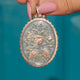 Victorian Aesthetic Silver & 9ct Gold Floral Locket c.1882