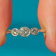 Art Deco 18ct Gold & Platinum Diamond Trilogy Engagement Ring c.1920