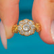 Victorian 18ct Gold Old Mine Cut Diamond Cluster Ring, c.1870