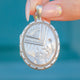 Victorian Aesthetic Silver Oval Locket