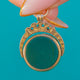 Victorian Solid 9ct Gold Bloodstone & Sardonyx Spinner Fob
