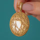 Fine Antique 18ct Gold Ivy Leaf Victorian Locket - 12.6g