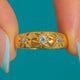 Antique Chunky 18ct Gold Star-Set Diamond Gypsy Ring
