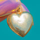 Vintage 9ct Gold Puffy Heart Pendant
