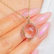 Antiker „Pools of Light“-Anhänger mit floralen Motiven, Silber & 9ct Gold