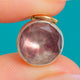 Antique Silver Foiled Purple Quartz Charm, 2.30ct
