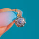 Georgian 9ct Gold & Silver Collet-Set Paste Charm