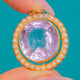 Georgian 15ct Gold Natural Pearl Pink Amethyst Cluster Pendant, c.1820