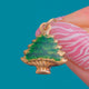 18ct Gold Green Enamel Fir Christmas Tree Charm