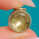 Antiker Silberanhänger mit foliertem grünem Quarz, 2,70 ct