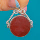 Victorian Silver Bloodstone and Carnelian Spinner Fob