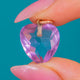 Antiker Herzanhänger aus 9ct Gold mit facettiertem Amethyst