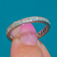 Gravierte Art Deco 18ct Weißgold Diamant-Eternity-Ring – GRÖSSE L.5 / US 5.75