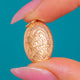 Victorian Anhänger aus 9ct Gold, oval, graviert, um 1870