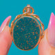 Englischer 9ct Gold Fob mit Blutjaspis & Karneol Dreh-Fob, 9,8g