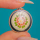 Edwardian Black Enamel & Roses Guilloche Enamel Locket