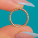 Antique 9ct Gold Engraved Split Ring