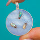 Sterling Silver Shibayama Round Mother-of-Pearl Fly Pendant