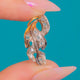 15ct Gold & Silber Eichenblatt-Anhänger mit Rosenschliff-Diamant