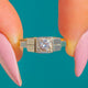 Original Art Deco 18kt Gold & Platin Diamant-Solitärring, 0,25ct Verlobungsring