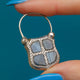 Victorian Silver Agate Padlock Pendant