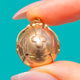 Schwerer antiker Edwardian Anhänger: Masonic Kugel-Charm aus 9ct Roségold & Silber, aufklappbar, um 1910
