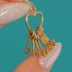 Vintage 9ct Gold 'I Love You' Heart Key Charm