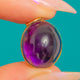 Art Deco 9ct Gold Amethyst Cabochon Anhänger