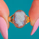 Ring mit Sardonyx-Achat-Kamee aus 9ct Gold, frühes 20. Jahrhundert