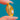 Massive Brosche aus 9 Karat Gold mit Perlmutt-Schale
