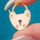 Antique Victorian 9ct Gold Heart Padlock Pendant