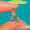 Antiker Diamant-Anhänger im Wirbel-Design, 18ct Gold & Silber