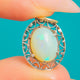 Art Deco Opal-Filigran-Anhänger, 0,65 ct