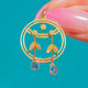 Antiker Art Nouveau Anhänger aus 15ct Gold mit Aquamarin und Perle